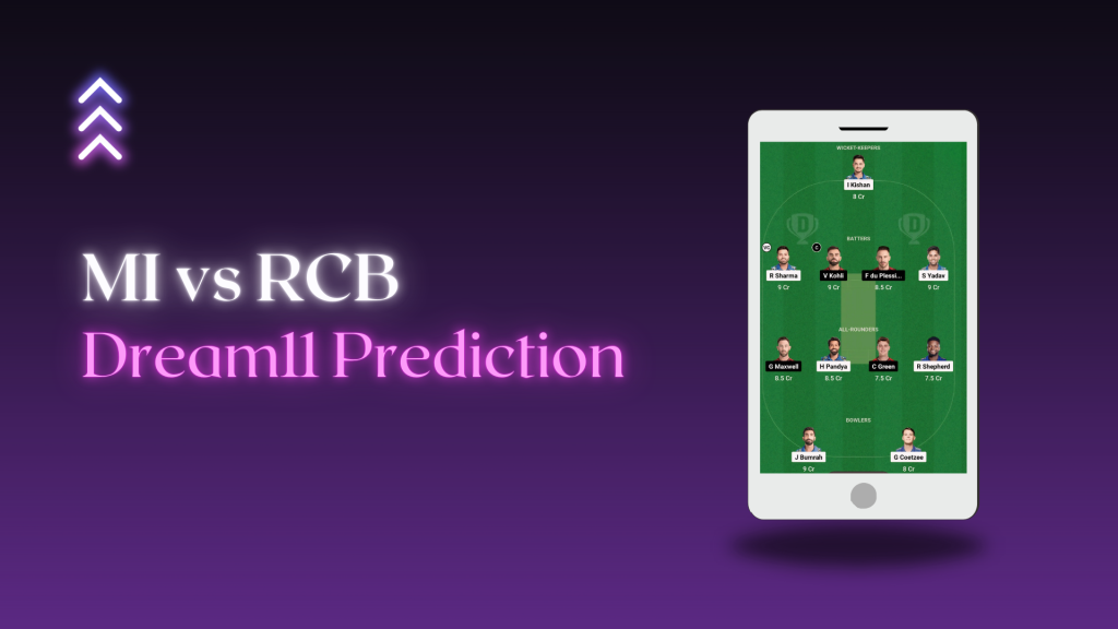 MI vs RCB Dream 11 Prediction