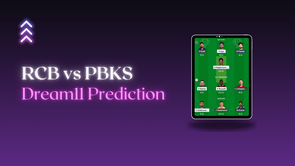 RCB vs PBKS Dream 11 Prediction