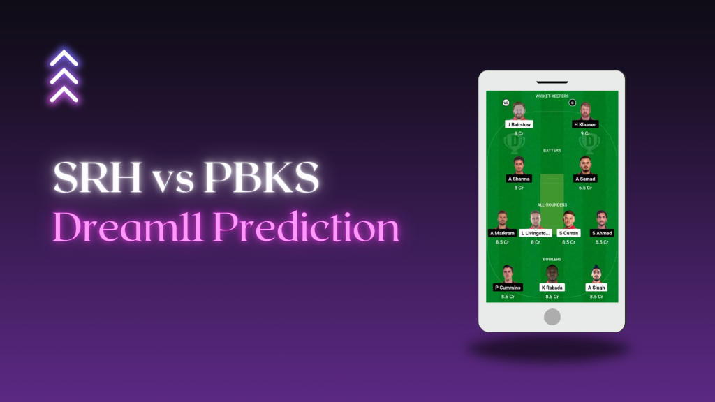 SRH vs PBKS Dream 11 Prediction