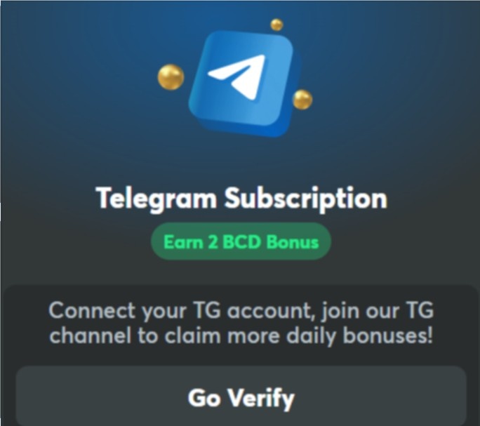 Connect Telegram account on BC games Connect Telegram account on BC games