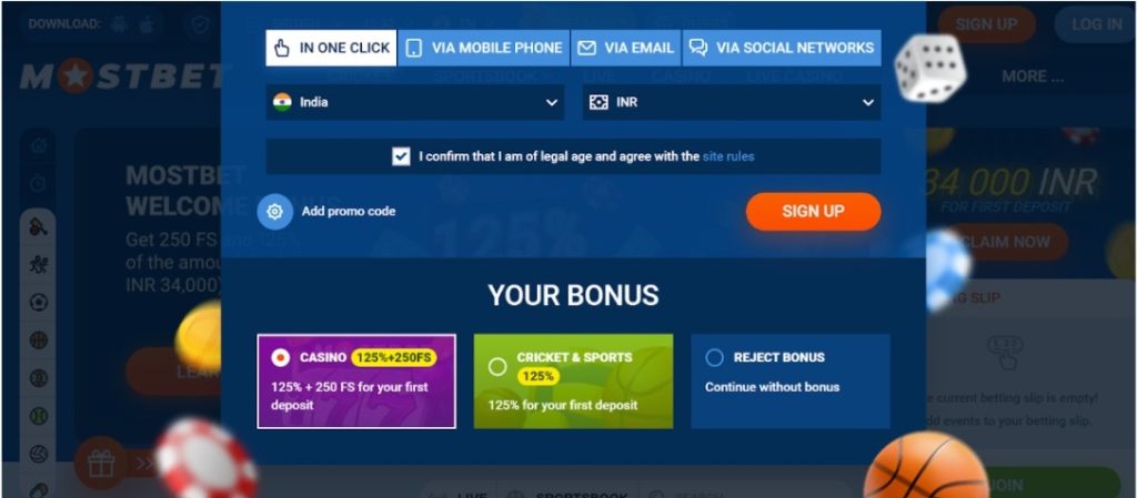 Mostbet Free Registration