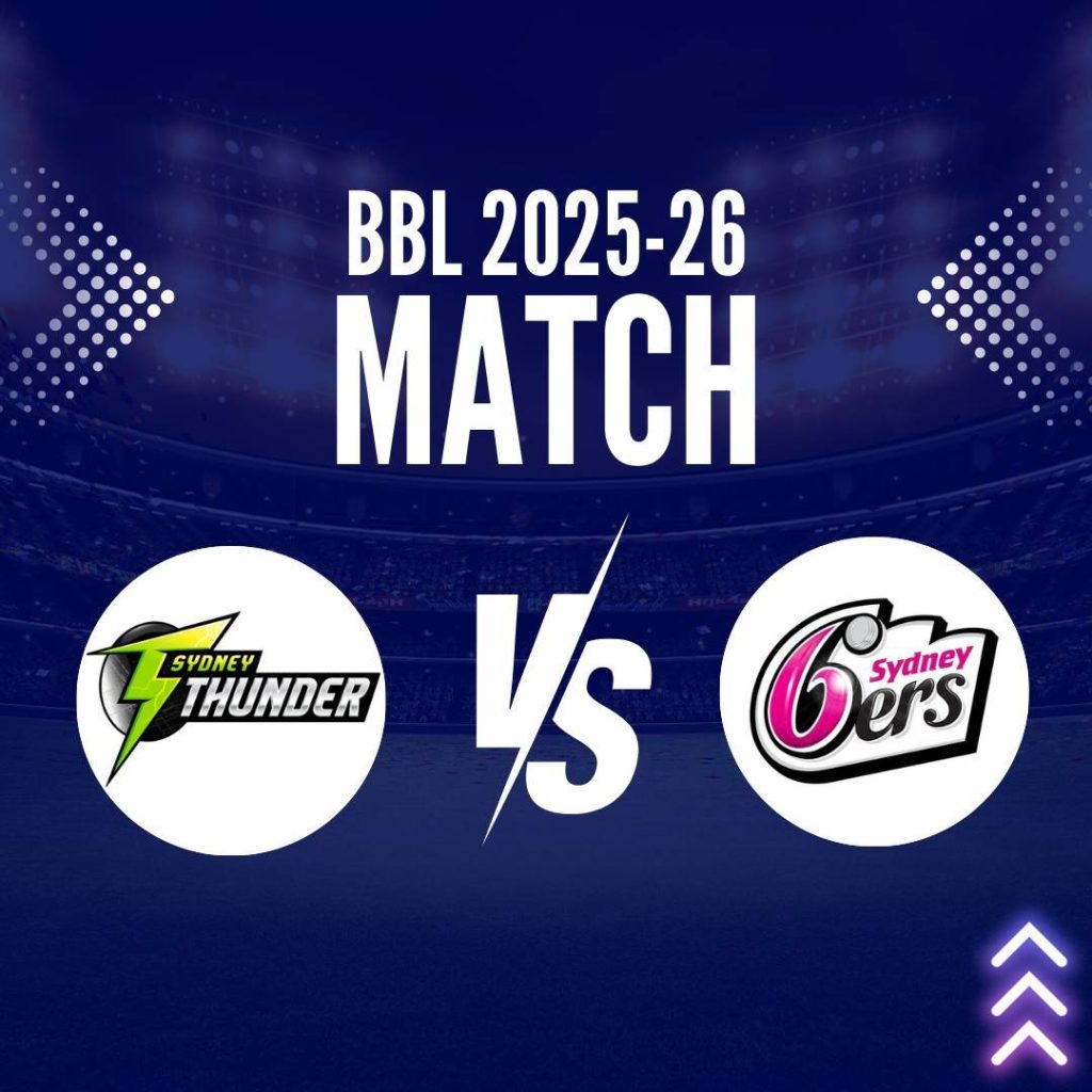THU vs SIX Big Bash League match